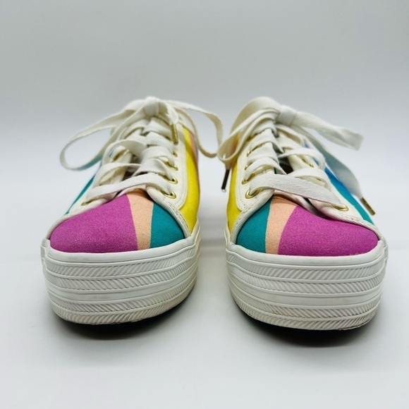 KEDS X KATE SPADE TRIPLE KICK PLATFORM SNEAKERS SIZE 8.5 - Picture 13 of 15